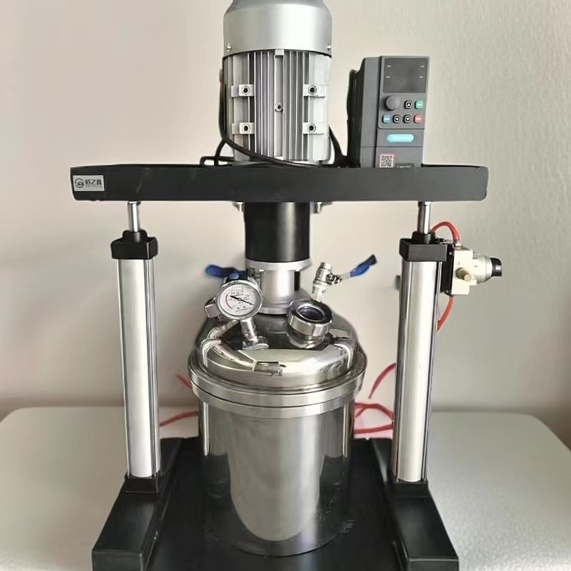 Vacuum Degassing Mixer, Seam Sealing Mixer, High-Speed Emulsification and Dispersion Machine, Small Pneumatic Lifting Complete Set