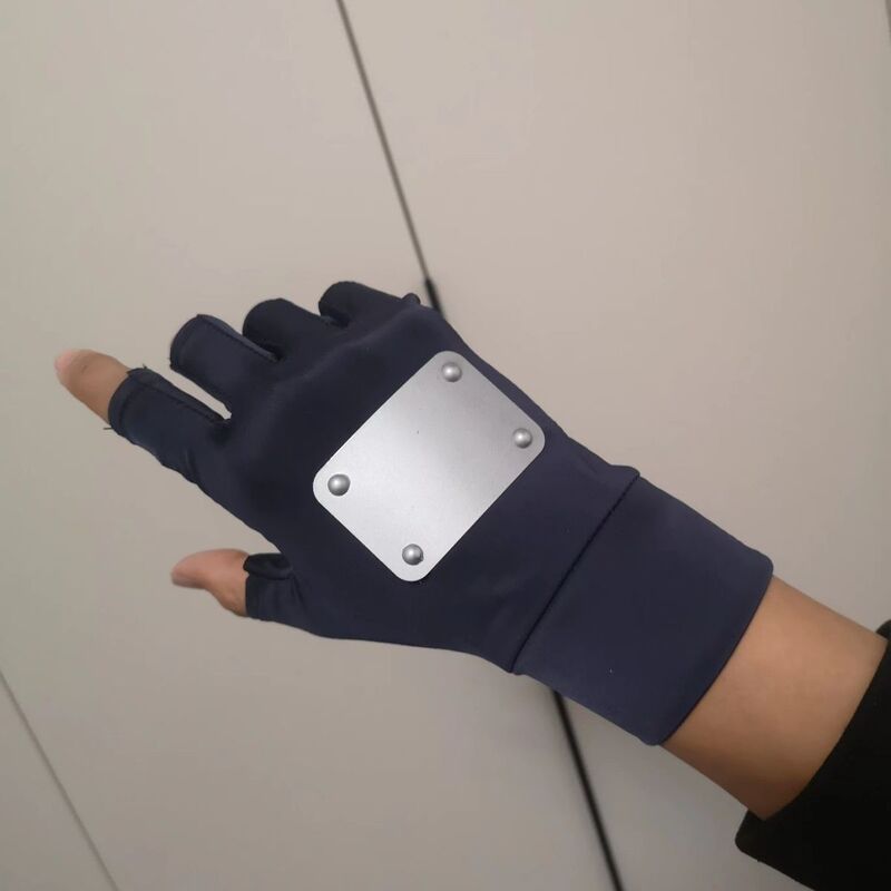 Naruto Hatake Kakashi Gloves Cosplay Half-Finger Gloves Summer Style Cosplay Half-Finger Gloves Naruto