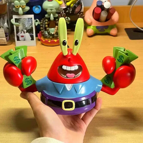 Internet Celebrity Fortune-Crab Boss Toy Figurine Piggy Bank Coin Jar Desktop Decoration Housewarming Opening Gift