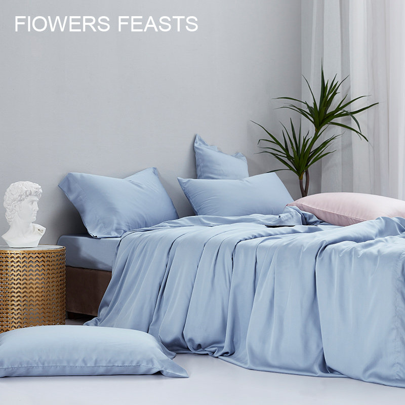 80 80-100 Leselle Celine Silk Tribute Satin Four-Piece Bed Bag Set Kit Summer Bed Linen Quilt 1 5 1 8 beds