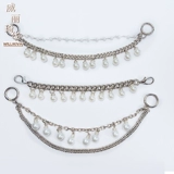 Металлическая цепь из жемчуга, косметичка, сумка через плечо, аксессуар для сумки, бретели на цепочке