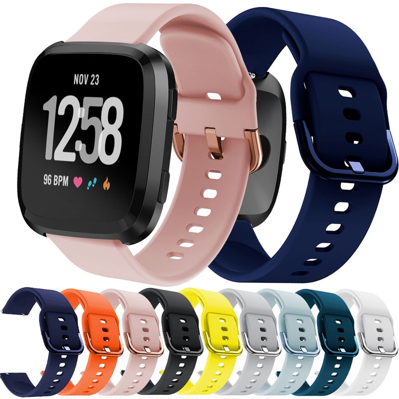 Suitable for Fitbit Versa/Lite 2/Versa3/4 Smart Watch Sense2 Plain Silicone Strap Suitable for Fitbit Versa/Lite 2/Versa3/4 Smart Watch Sense2 Plain Silicone Strap