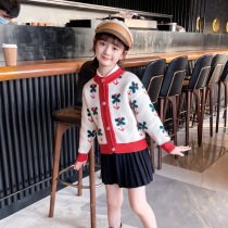 11 spring and autumn 7 girls sweater cardigan 8 childrens foreign coat girl 10 small shirt childrens baby coat 13 years old