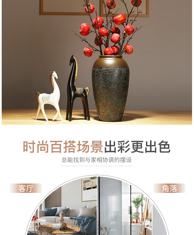 Modern classical flower arranging dried flower flower implement furnishing articles of jingdezhen ceramics vase decoration decoration of new Chinese style table