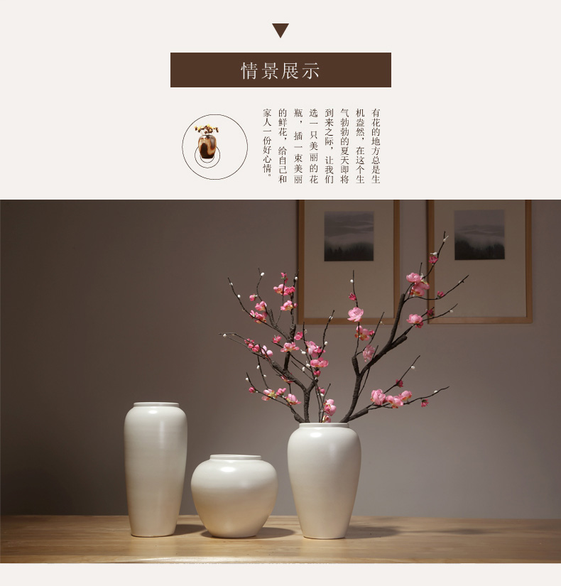 Jingdezhen ceramics vases, I and contracted style of the sitting room porch place flower arranging dried flower crafts ornament