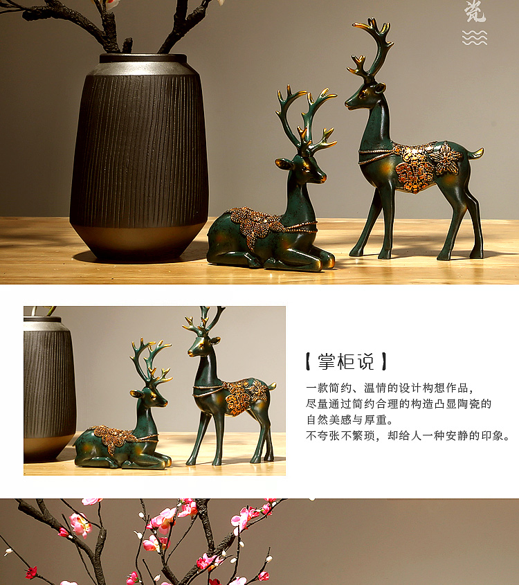 Jingdezhen ceramics vases, I and contracted style of the sitting room porch place to live in the dried flower decorations