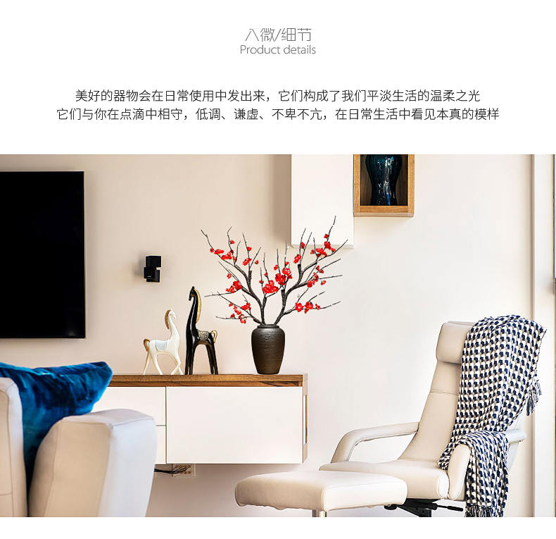 Jingdezhen ceramic vases, I and contracted Europe type creative living room table dry flower arranging flowers adornment furnishing articles suit