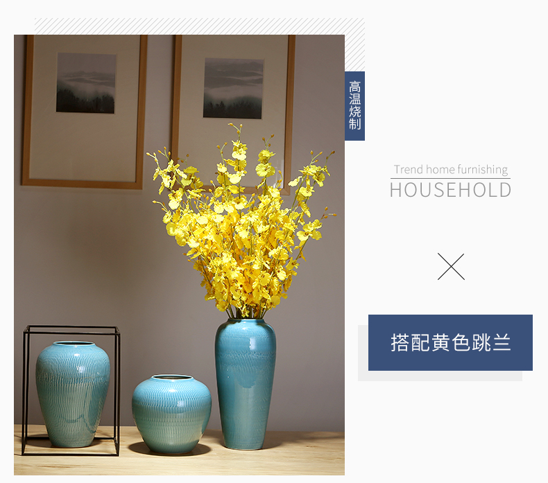 Jingdezhen ceramics, vases, flower arranging new Chinese style is I sitting room porch tea table table household adornment furnishing articles