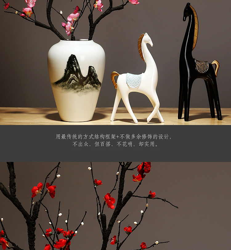 Jingdezhen ceramics by hand vase contracted sitting room porch place to live in Chinese flower arrangement suits for ornament