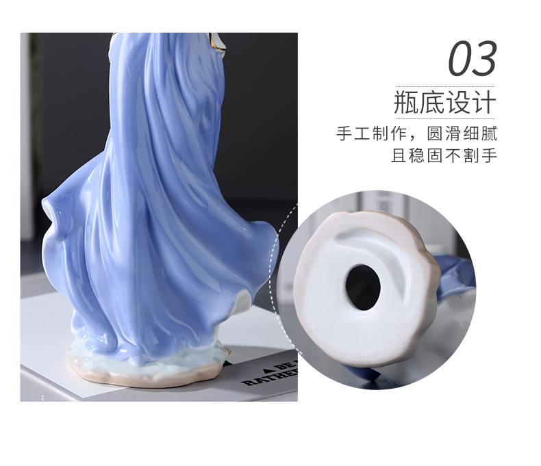 Jingdezhen ceramic western European women handicraft decoration home decoration home sitting room, study the desktop furnishing articles