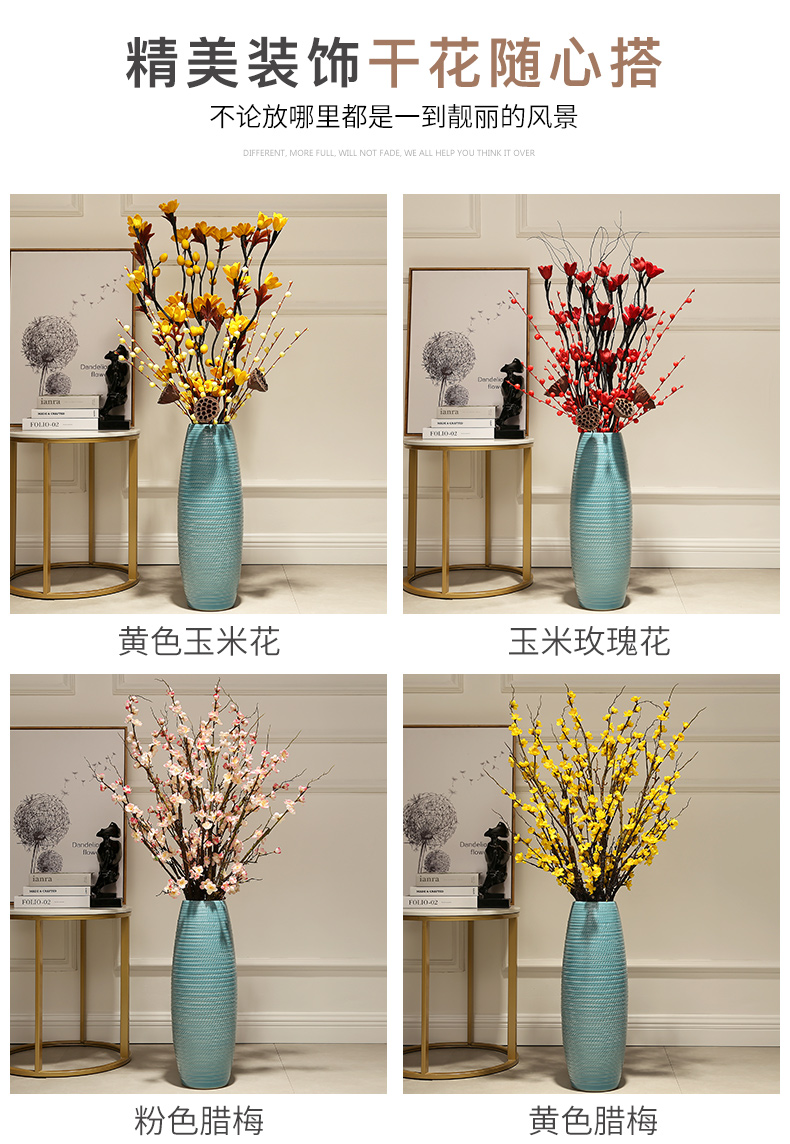 Jingdezhen ceramic simulation of large vase sitting room of Chinese style household furnishing articles office European - style decoration decoration