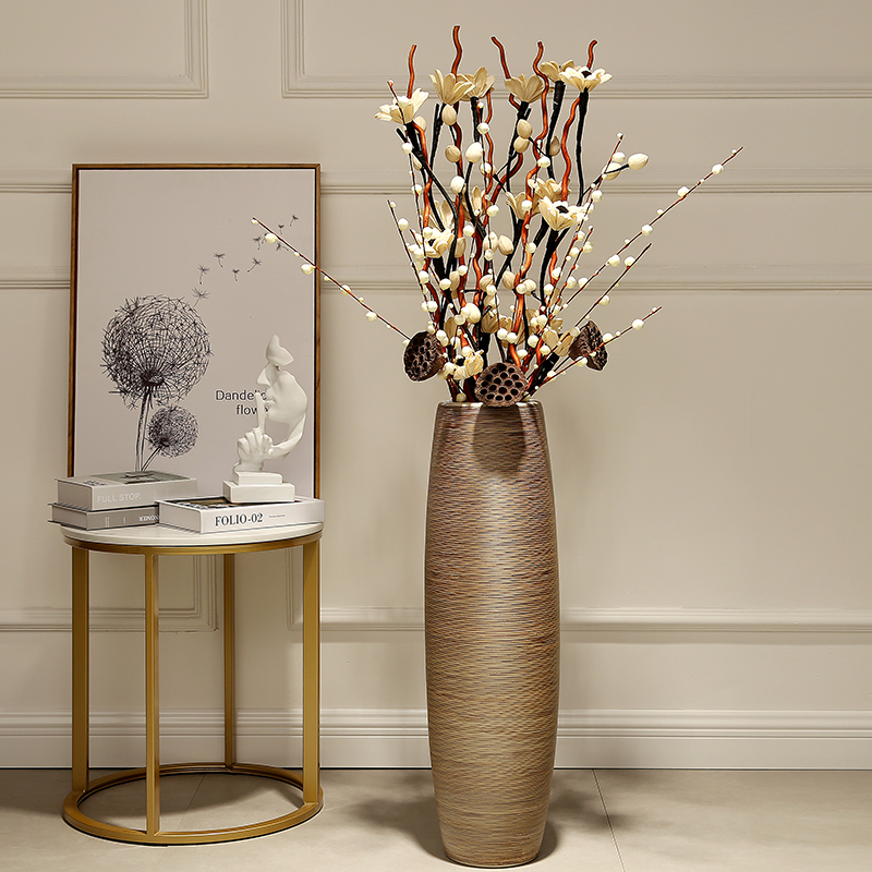 Jingdezhen ceramic vase landing size furnishing articles decoration indoor simulation European household ceramics from the living room