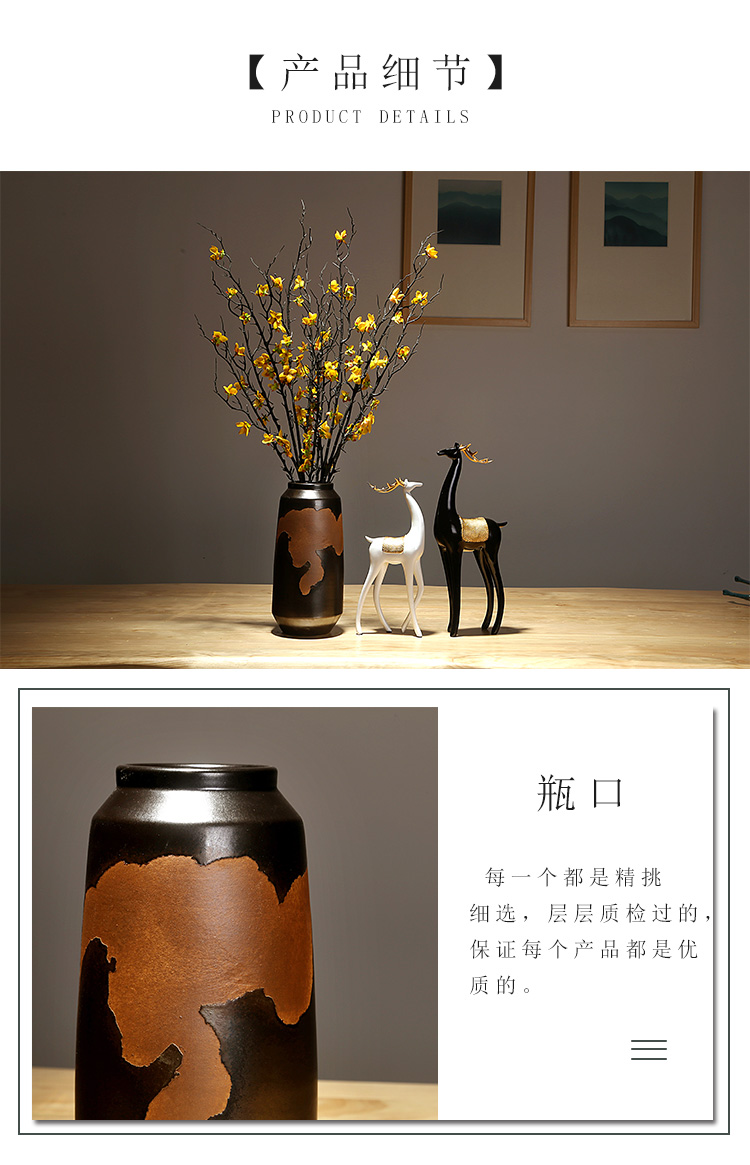 Jingdezhen ceramics vase new Chinese I sitting room porch dry flower arranging flowers adornment bedroom home furnishing articles