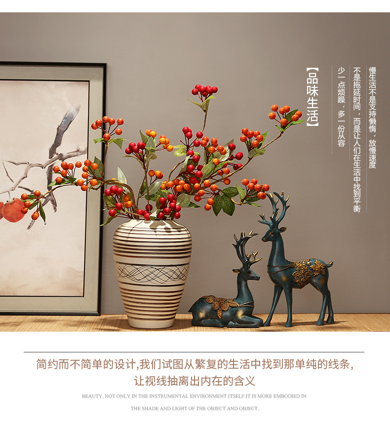 Jingdezhen ceramics vase decoration decoration new Chinese zen modern creative living room TV ark, furnishing articles