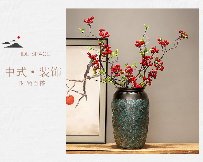 Jingdezhen ceramics vase decoration in modern home sitting room porch TV ark adornment flower arranging flowers, furnishing articles