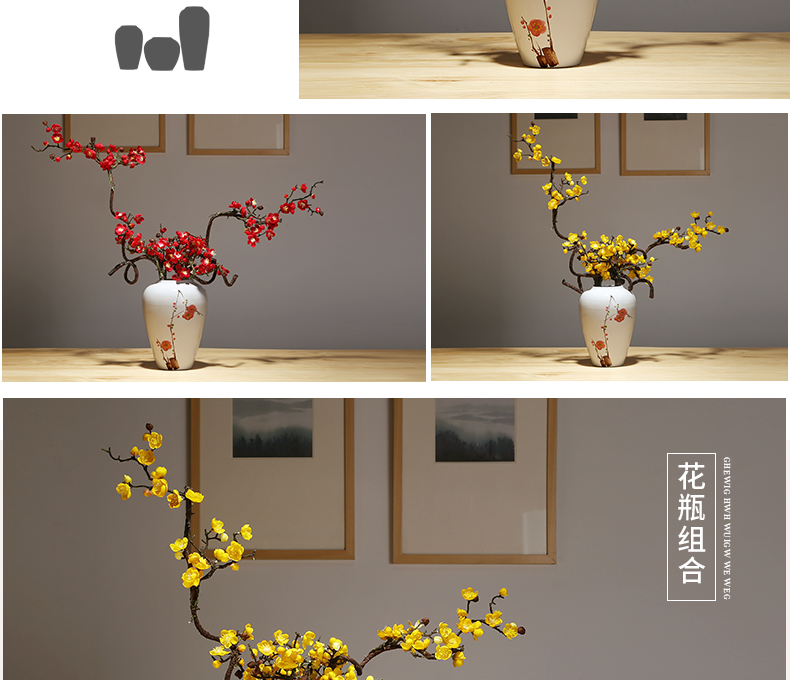 The New Chinese jingdezhen ceramic vase handicrafts suit I and contracted mesa vase sitting room porch vase