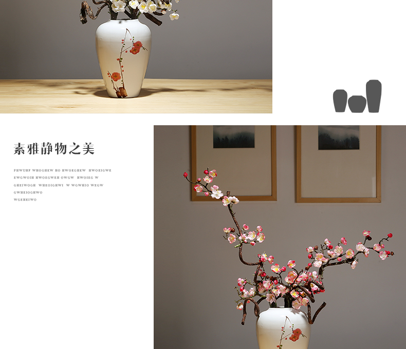 The New Chinese jingdezhen ceramic vase handicrafts suit I and contracted mesa vase sitting room porch vase