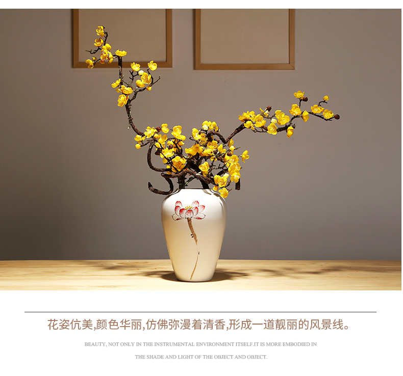 The modern new Chinese jingdezhen ceramic vase checking porcelain TV ark, sitting room porch home furnishing articles