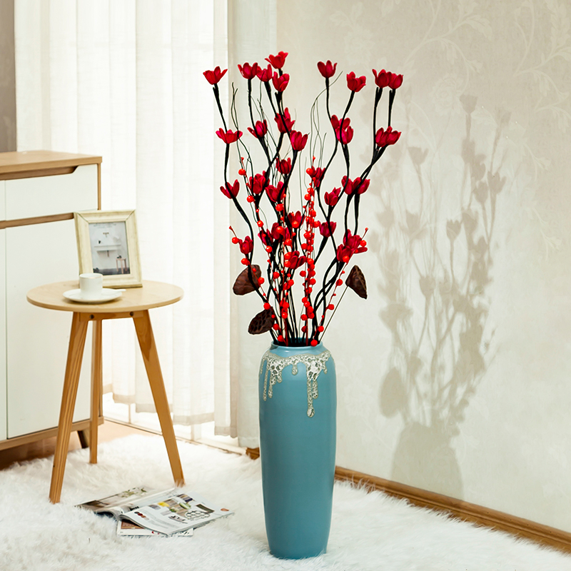 I and contracted ceramic flower arranging ground vase continental creative contracted sitting room flower implement Nordic home decoration furnishing articles