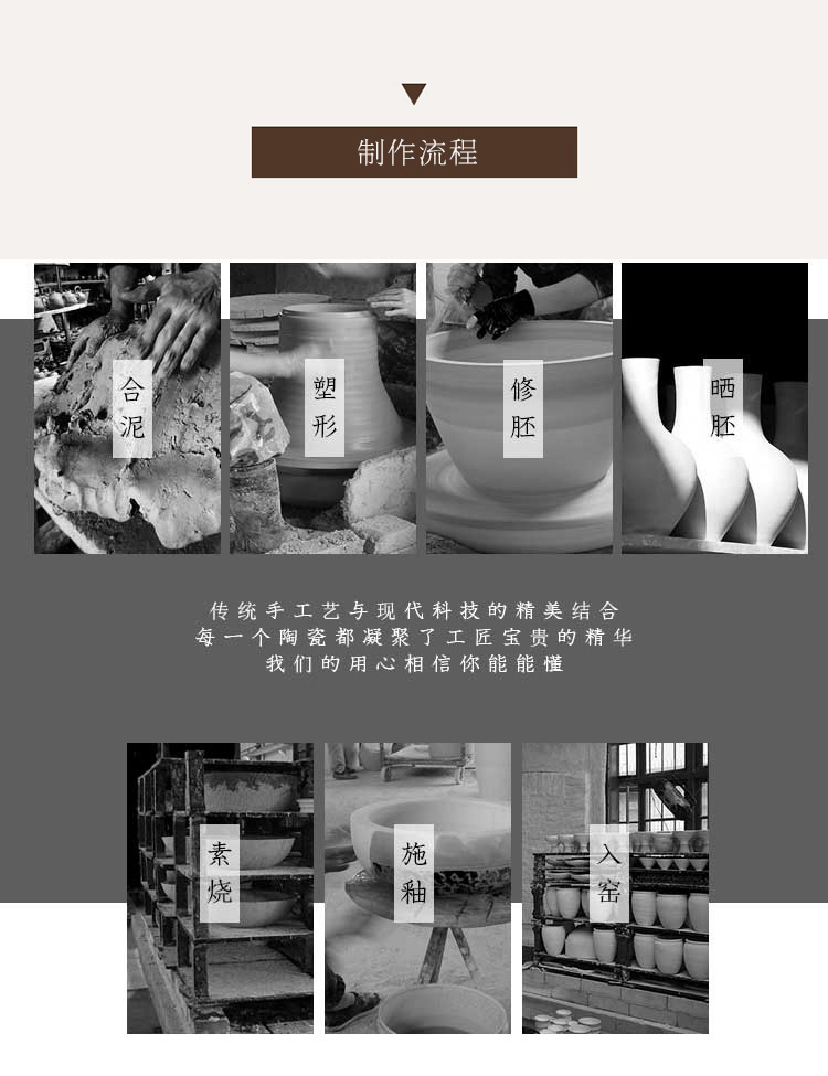 Jingdezhen ceramics simulation dried flower vases, new Chinese style household act the role ofing is tasted, the sitting room porch flower adornment furnishing articles