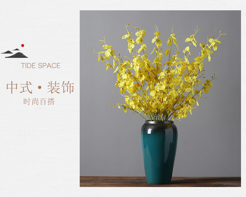 Jingdezhen ceramics vases, I and contracted home sitting room porch TV ark, adornment the dried flower implement furnishing articles