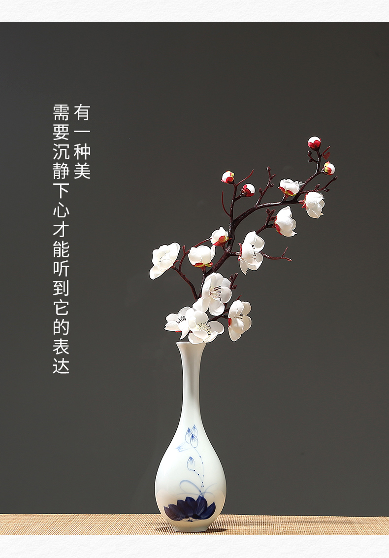 Jingdezhen ceramics vase modern ceramics from the sitting room porch dried flowers flower arrangement furnishing articles home decoration decoration