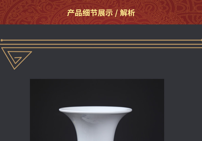 Jingdezhen blue and white design furnishing articles of modern Chinese style household, sitting room porch lotus decoration ceramics craft vase