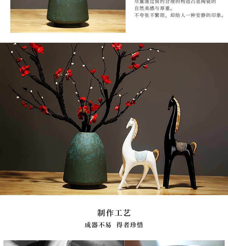 Jingdezhen ceramics vases, I and contracted creative Chinese sitting room porch place flower arranging household ornaments