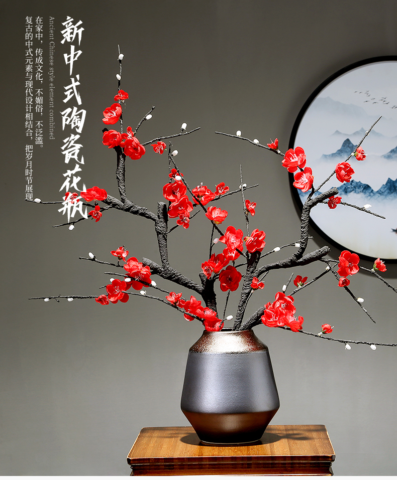 The Vases, flower arranging dried flowers sitting room adornment is placed jingdezhen porcelain ceramic hotel bedroom porch decoration decoration