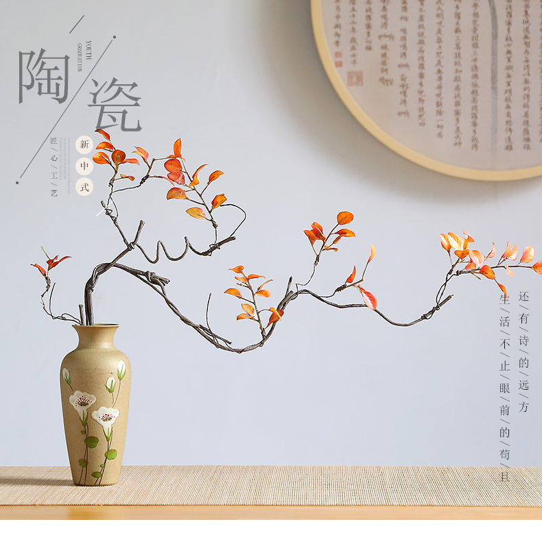 New Chinese style ceramic vase furnishing articles ceramics from I and contracted sitting room TV cabinet table dry flower light key-2 luxury decoration