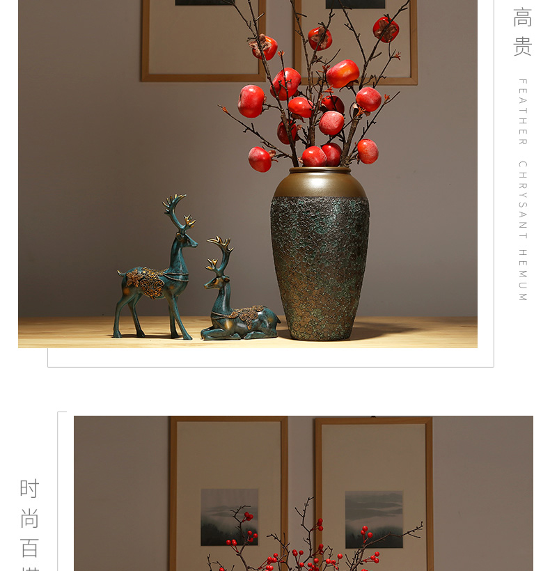 Modern classical flower arranging dried flower flower implement furnishing articles of jingdezhen ceramics vase decoration decoration of new Chinese style table