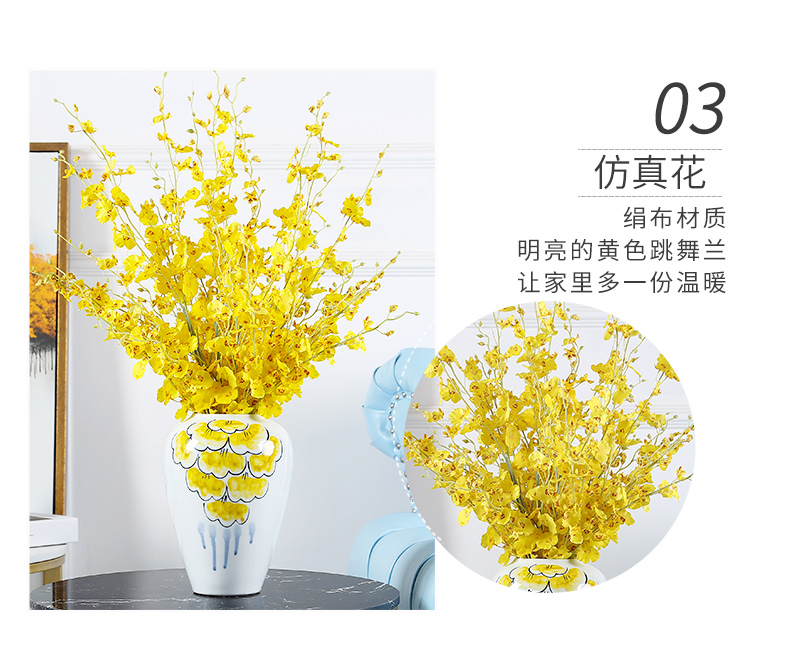 Jingdezhen modern ceramic vase furnishing articles mesa flower arranging flower implement sitting room adornment household pottery vases