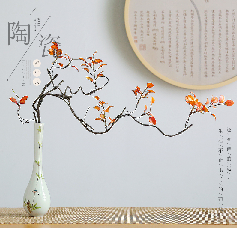 The New Chinese zen dry flower vases, decorative flower arranging home furnishing articles, the sitting room porch water raise ceramic flower decorations