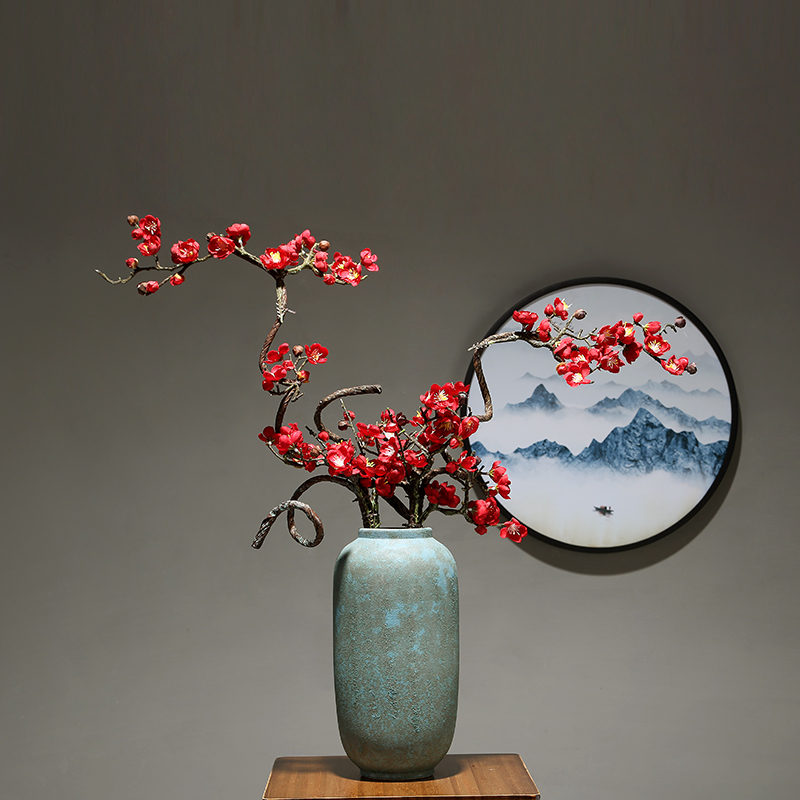 Ceramic vase Nordic home sitting room flower arranging dried flower table furnishing articles contracted and I study porcelain bottle ornament