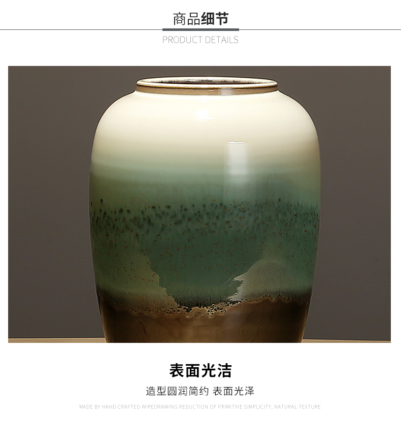 Jingdezhen vases, flower arranging dried flowers sitting room adornment is placed ceramic decoration to the hotel bedroom porch porcelain decoration