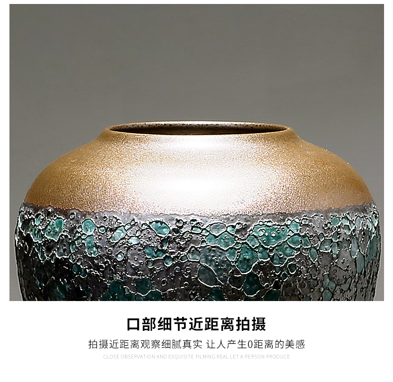 Jingdezhen ceramic flower European - style wine cabinet decoration modern creative flower arranging furnishing articles sitting room household porcelain table by hand