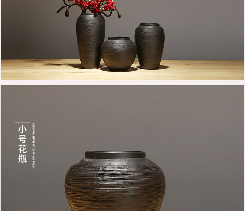 Jingdezhen ceramics vase I and contracted household vase TV ark, new Chinese style porch flower vase suits for