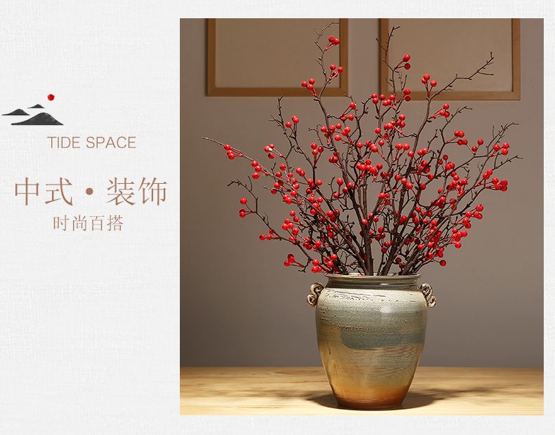 Modern classical simulation flower decoration in jingdezhen ceramics vase home sitting room porch decoration creative furnishing articles