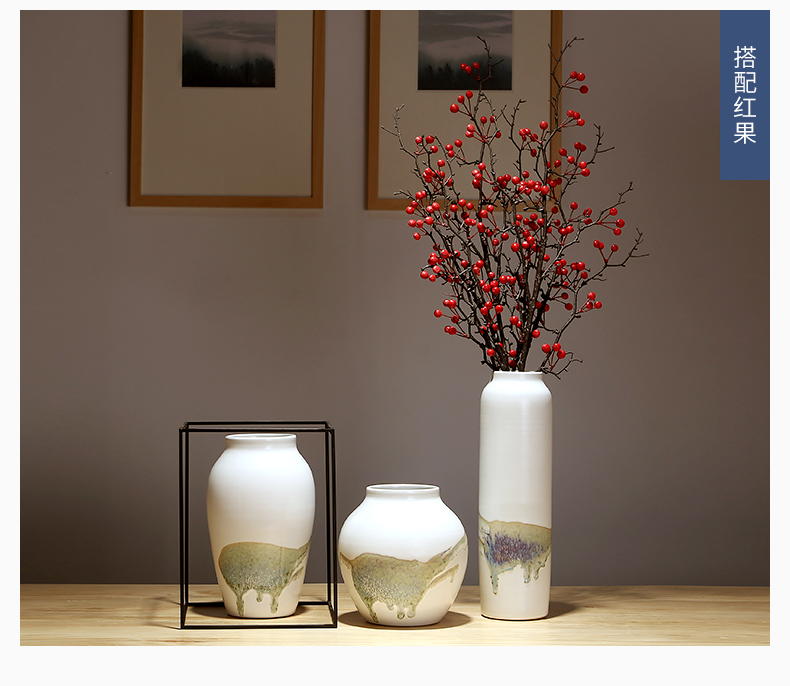 Ceramic vase furnishing articles I and contracted home sitting room TV ark, flower vase bedroom adornment dried flower vase