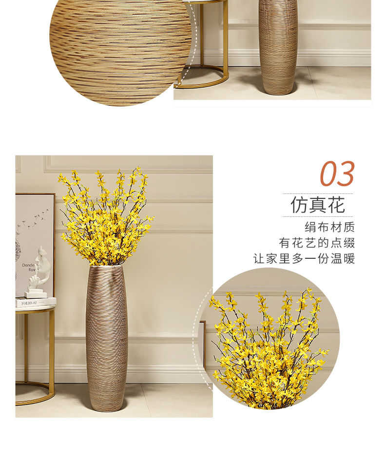 Jingdezhen ceramic vase landing size furnishing articles decoration indoor simulation European household ceramics from the living room