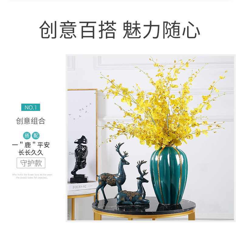 Jingdezhen I and contracted ceramic vases, TV ark, flower arranging furnishing articles table dry flower flowers sitting room, home decoration