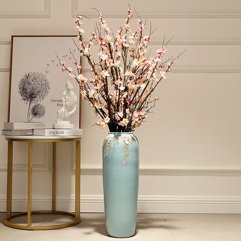 European large ground ceramic vase decoration company in furnishing articles I and contracted home sitting room porch flower arrangement