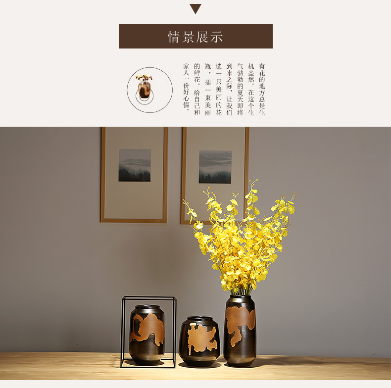 Jingdezhen ceramics vases, I and contracted the new Chinese style home furnishing articles adornment of the sitting room porch dry flower arranging flowers