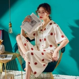 Летняя шелковая пижама, сексуальный тонкий летний комплект, штаны, короткий рукав, большой размер