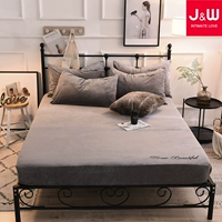 J & W Bắc Âu mùa thu và mùa đông ấm áp bằng pha lê nhung dày 笠 1,5x2 1,8x2 m lông cừu màu nệm bọc nệm trải giường ga giường spa giá rẻ
