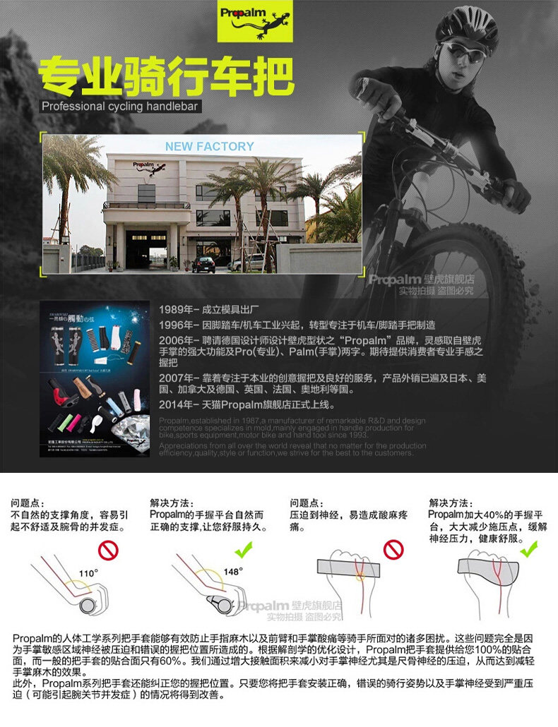 Poignées de vélo PROPALM - Ref 2339359 Image 3