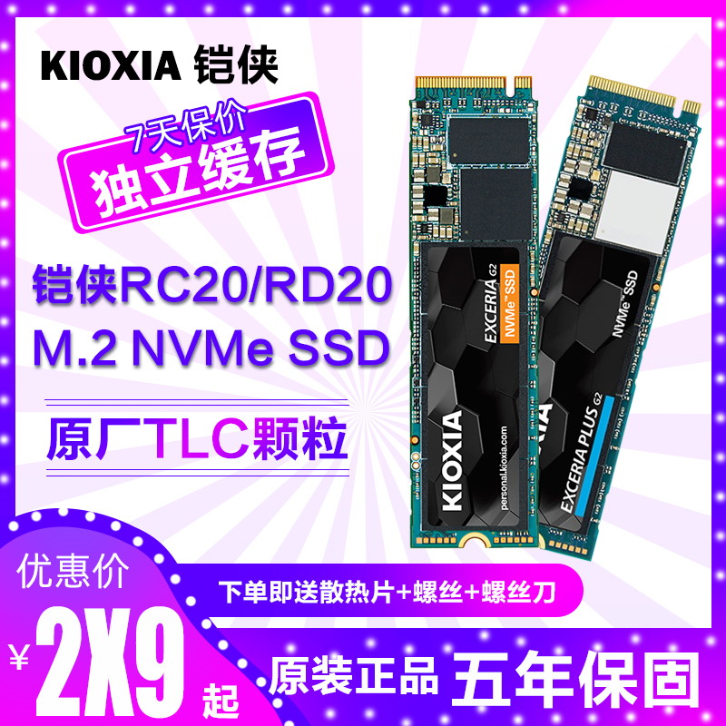 Kioxia Armour RC20 RD20 500G RD20 1T M 2 NVMe desktop computer ssd notebook solid hard disc