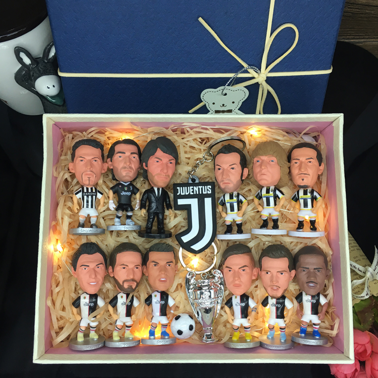 Juventus football star C Roi Guain Pjanic Buffon doll birthday gift handmade