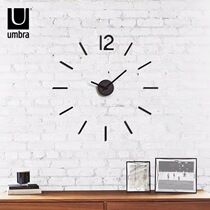 ]]umbra matte metal texture wall clock wall clock adjustable size classic creative