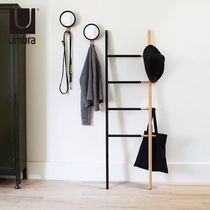 Hui Shunfeng umbra ladder coat rack retractable mandshurica solid wood floor hanger
